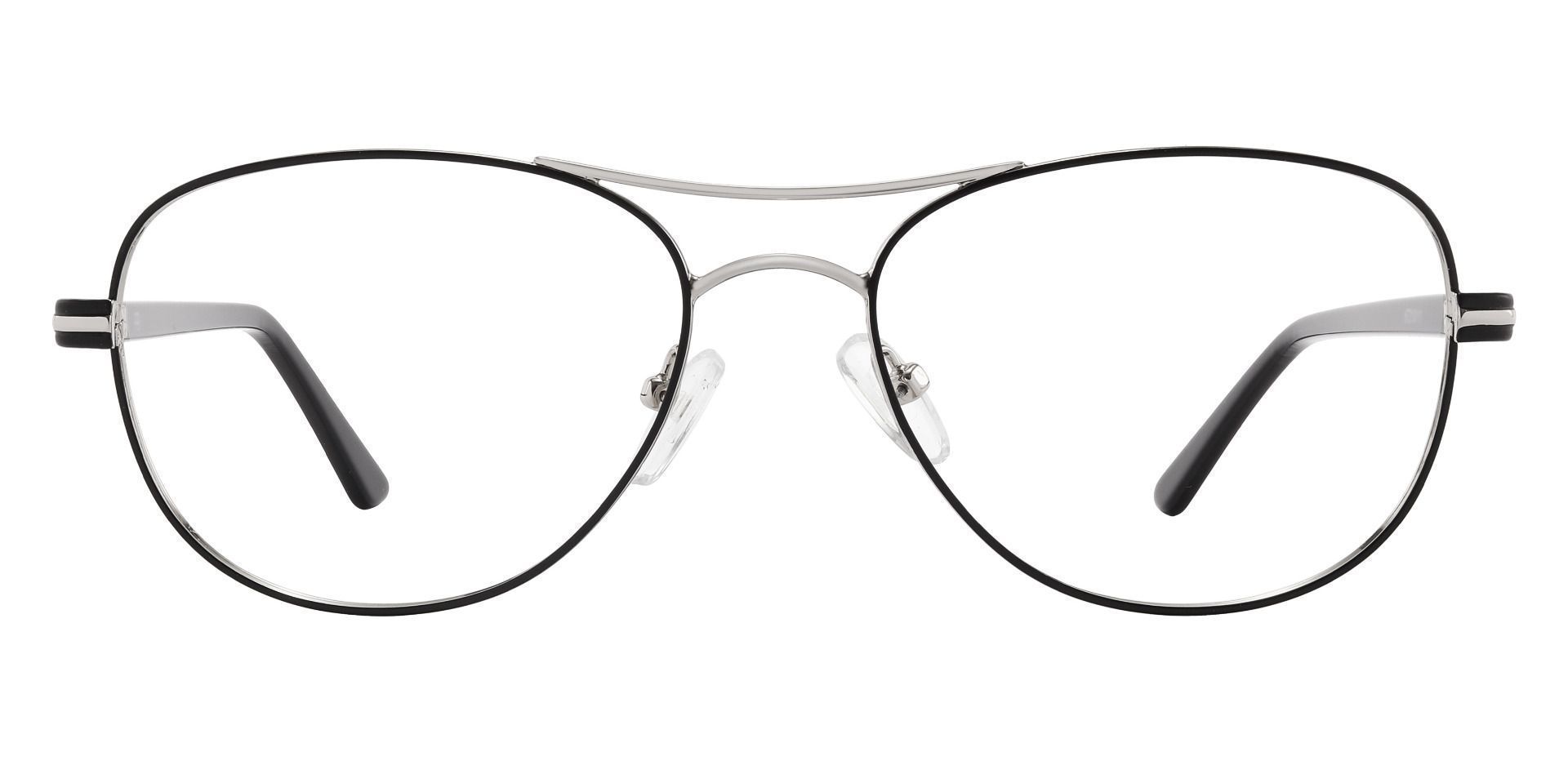 Reeves Aviator Lined Bifocal Glasses - Silver
