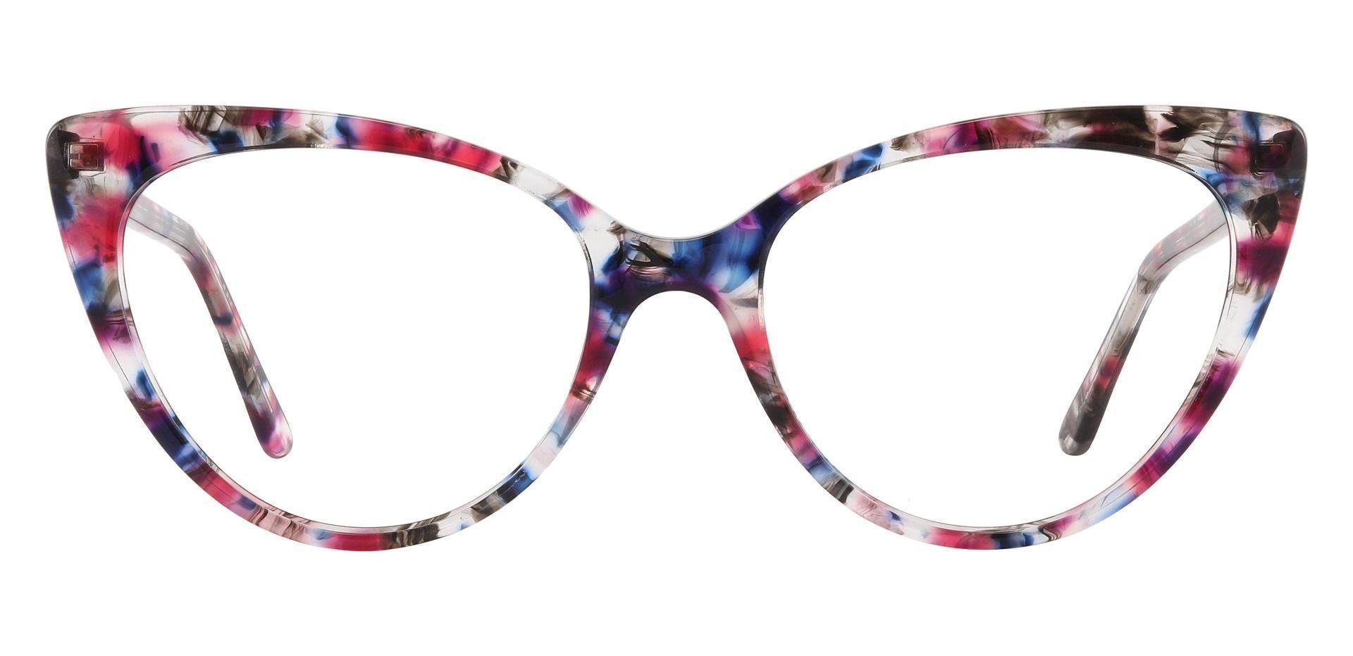 Bristol Cat Eye Lined Bifocal Glasses - Red