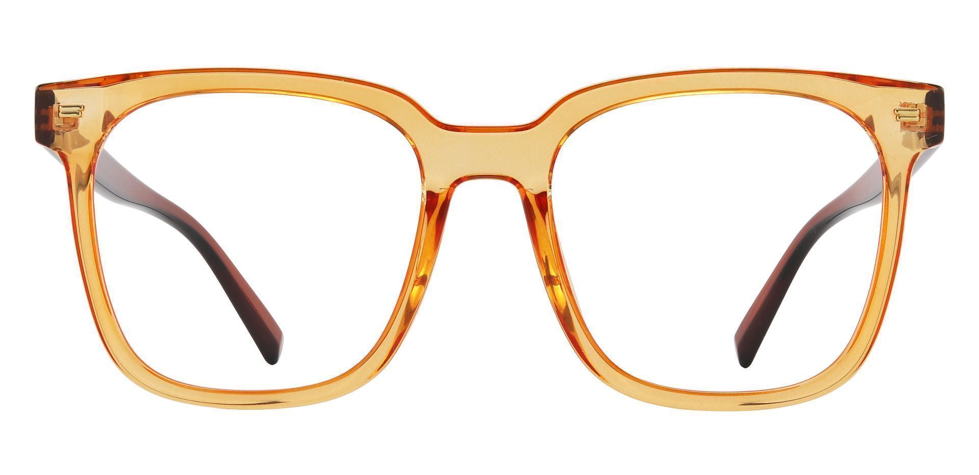 Charlie Oversized Non-Rx Glasses - Orange