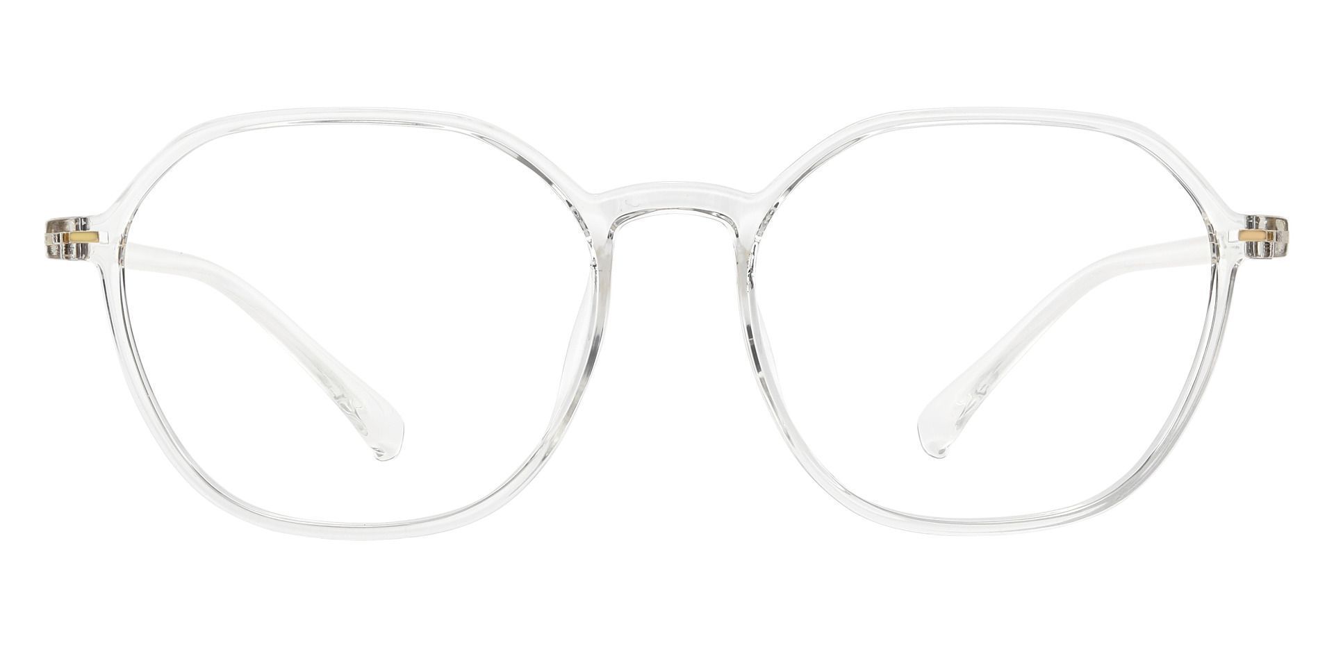 Detroit Geometric Progressive Glasses - Clear