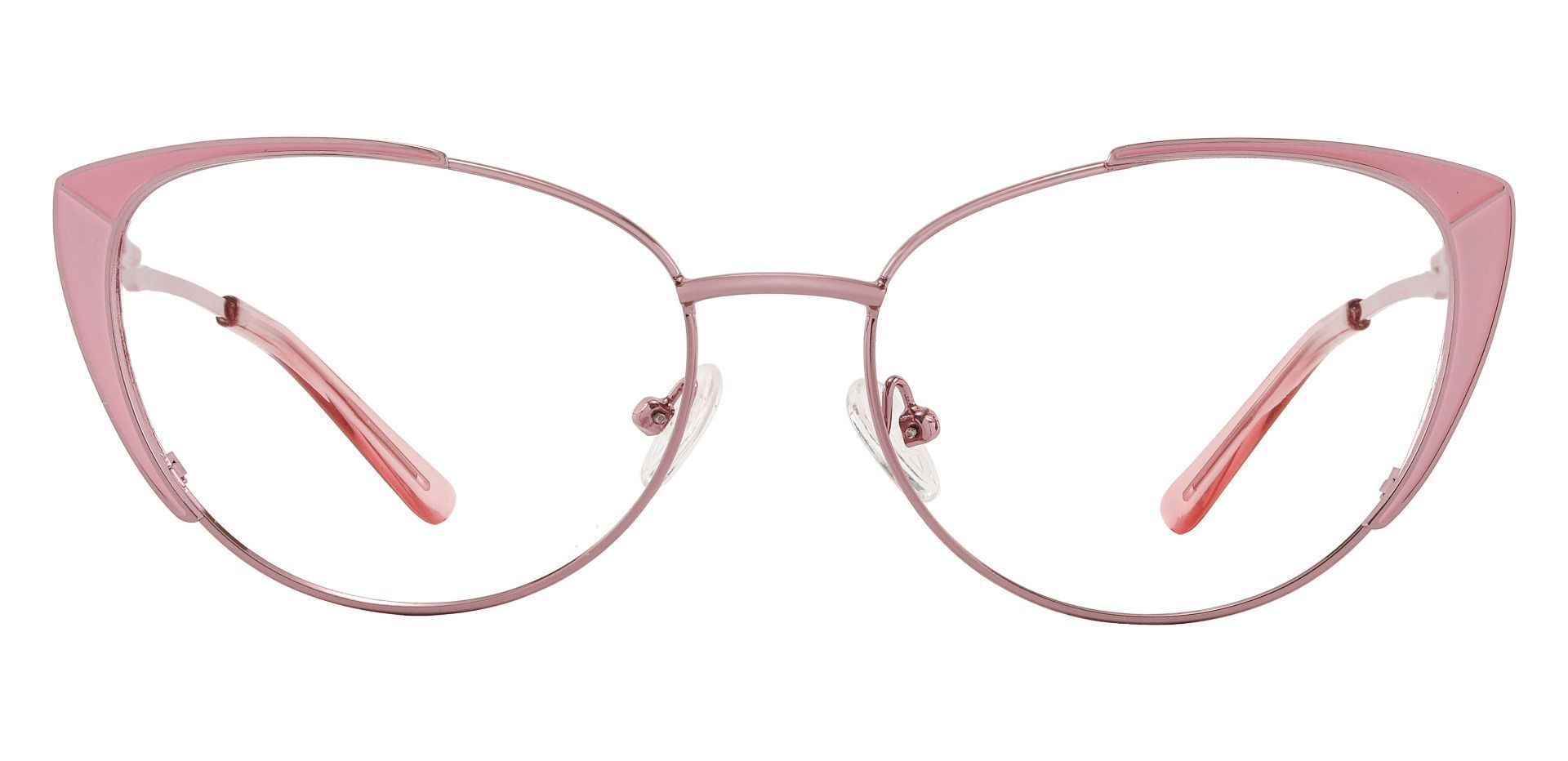 Daisy Cat Eye Blue Light Blocking Glasses - Pink