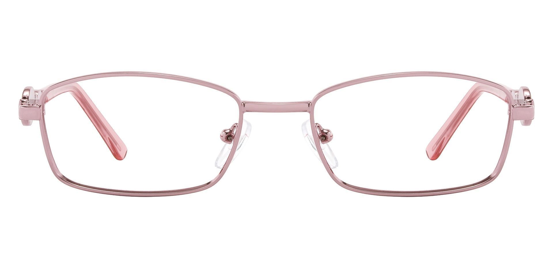 rose gold rectangle glasses