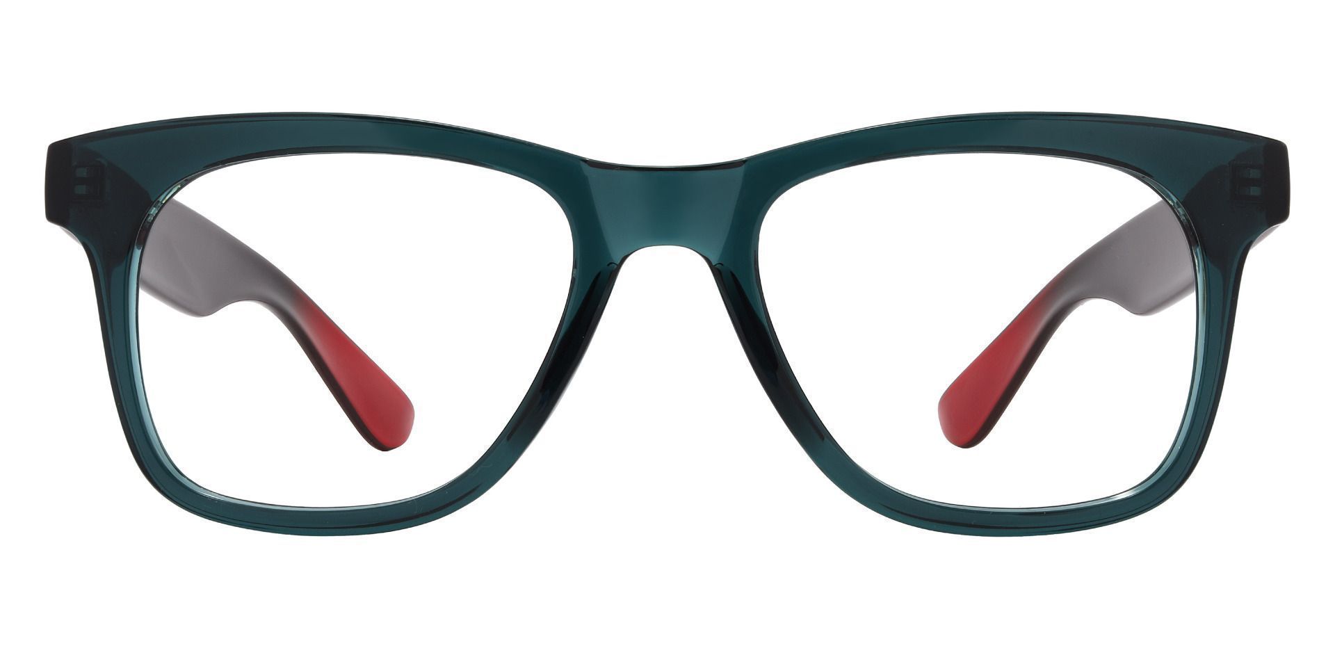Hurley Men's Square Eyeglasses, HMO119 West Coast, Black/Crystal