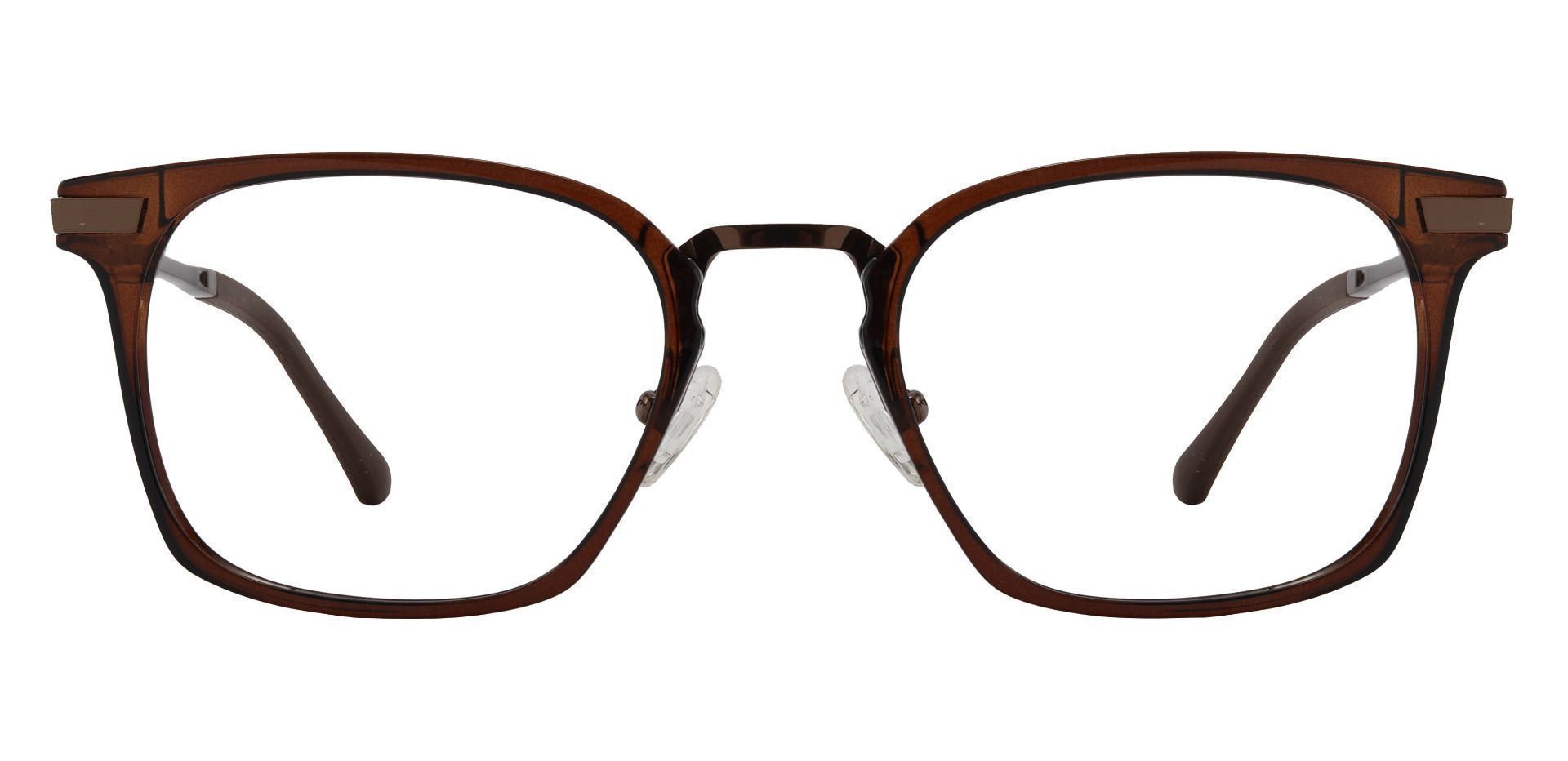 Jefferson Rectangle Prescription Glasses - Brown | Men's Eyeglasses ...