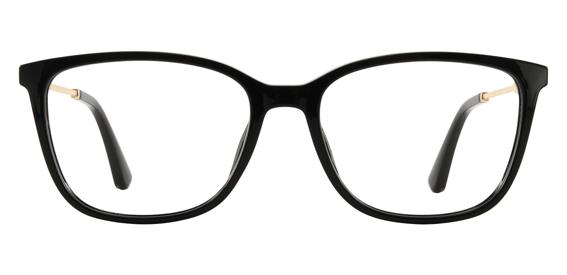 Miami Rectangle Prescription Glasses - Black