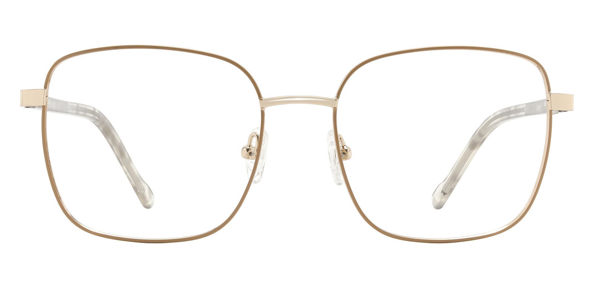 Sunrise Square Non-Rx Glasses - Brown | Men's Eyeglasses | Payne Glasses
