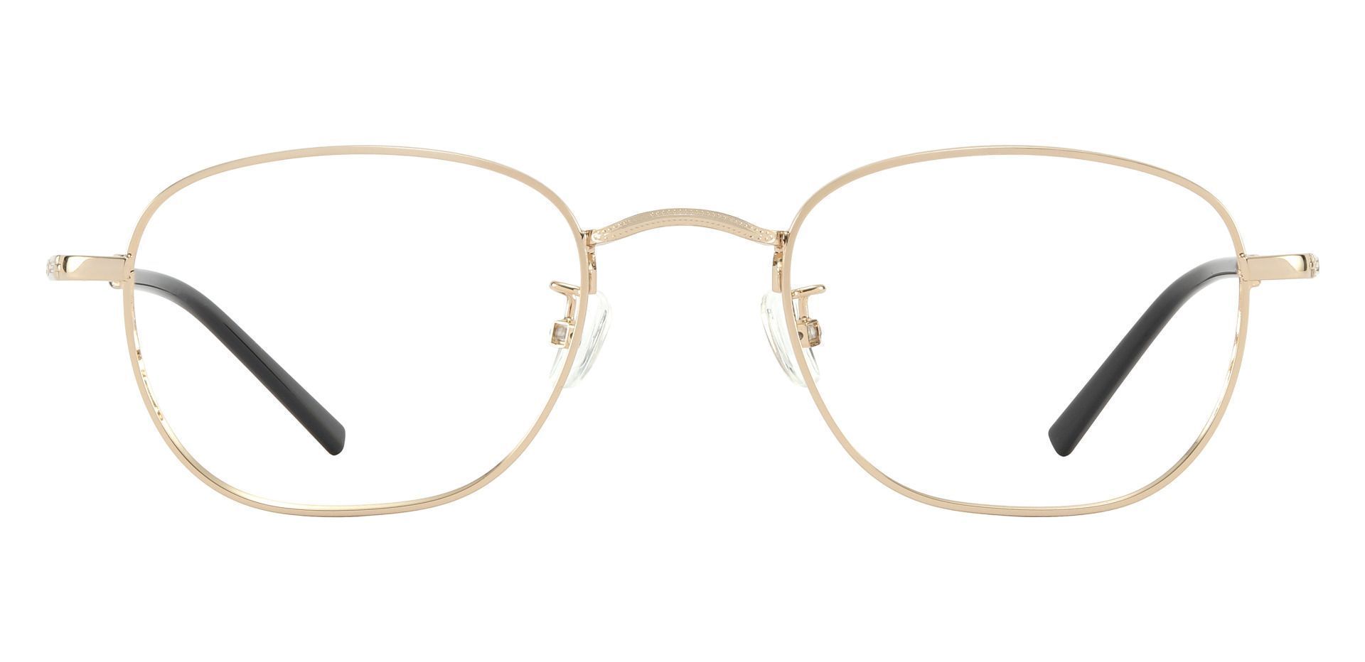 Greece Square Non-Rx Glasses - Gold