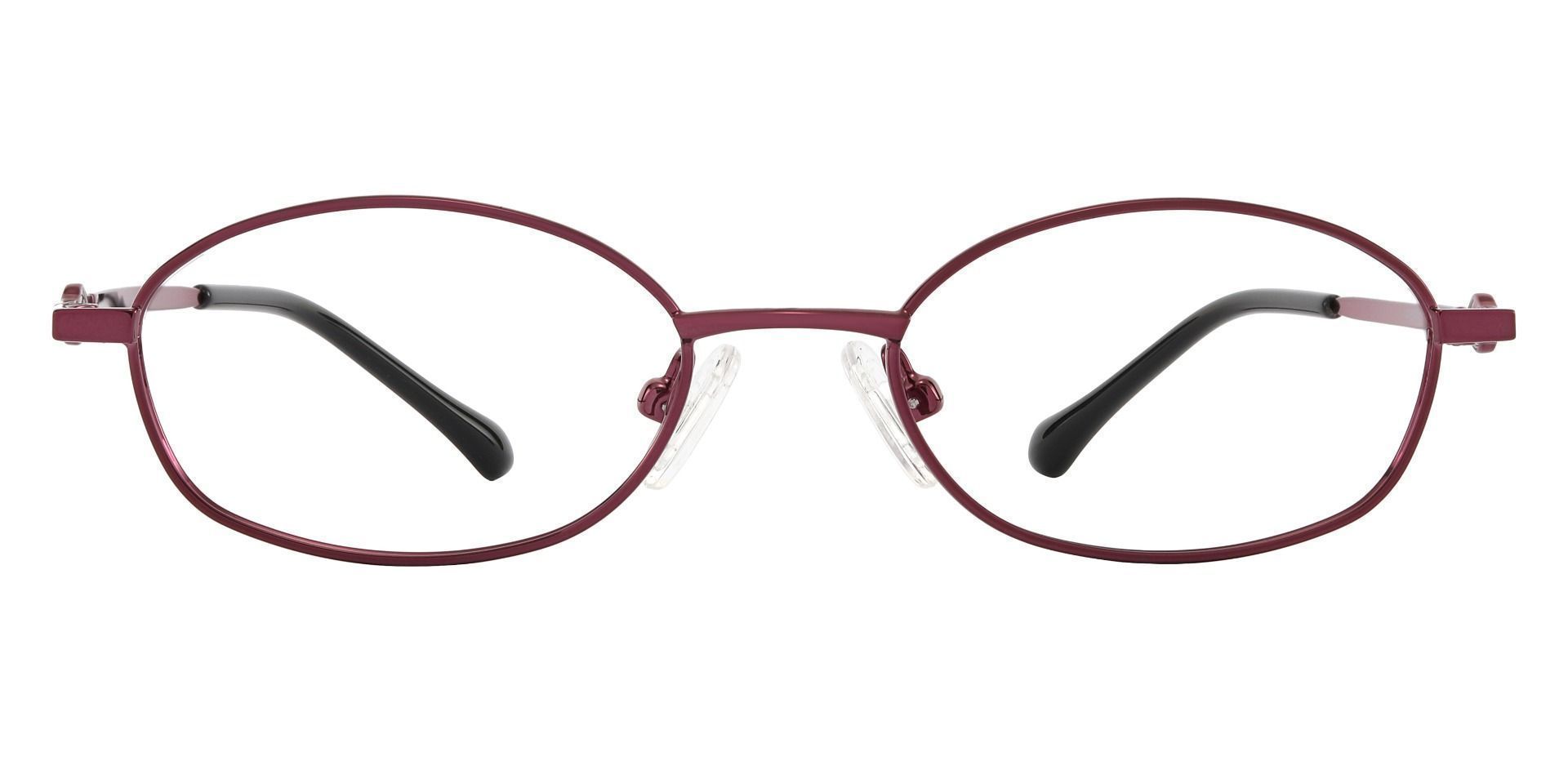 Fletcher Oval Blue Light Blocking Glasses - Purple