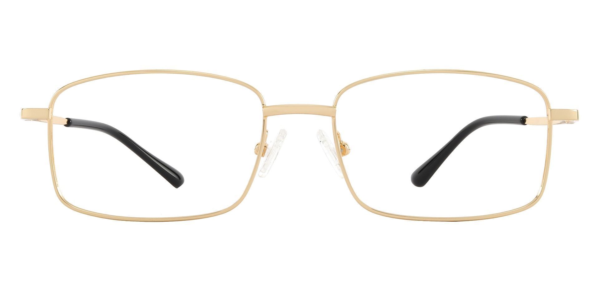 Clyde Rectangle Lined Bifocal Glasses - Gold