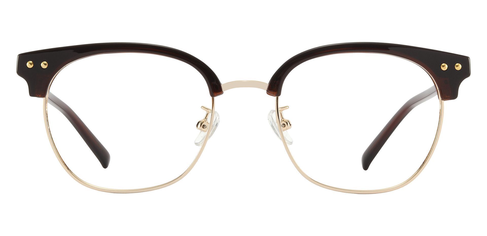 Bolivia Browline Progressive Glasses - Brown