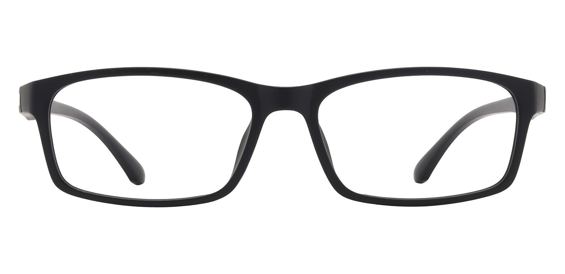 Poplar Rectangle Non-Rx Glasses -   Matte Black     