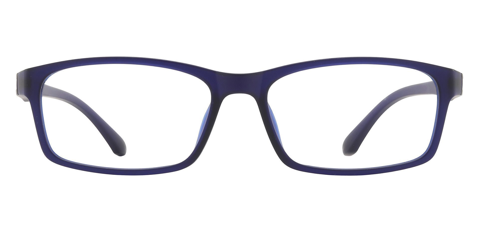 Poplar Rectangle Lined Bifocal Glasses - Matte Navy 