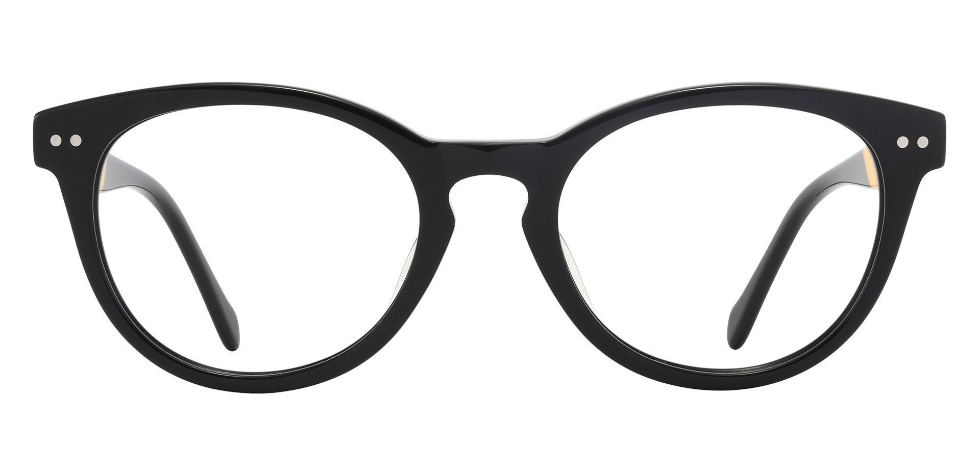 Carson Oval Blue Light Blocking Glasses - Black