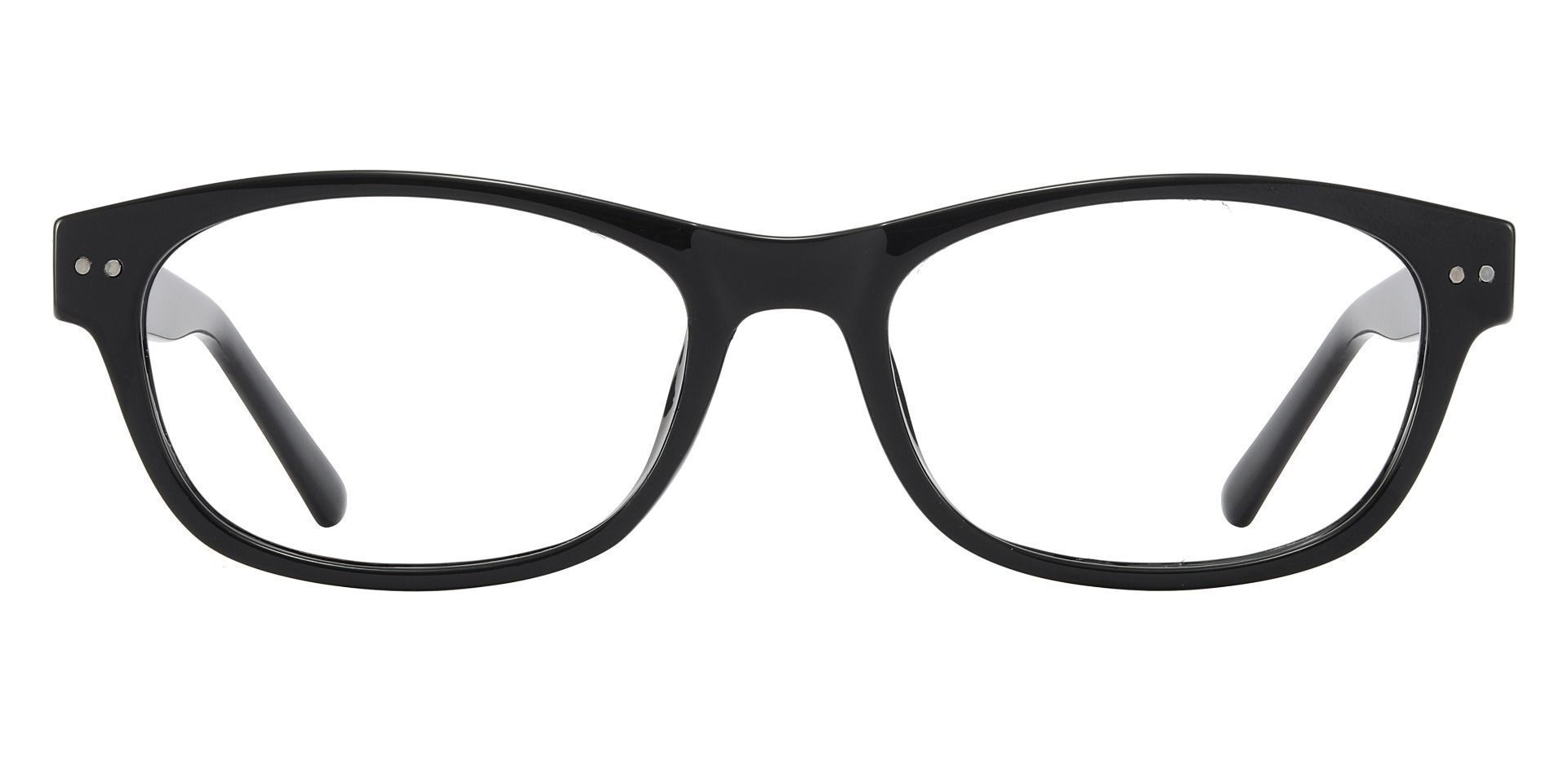 Shaw Oval Prescription Glasses - Black