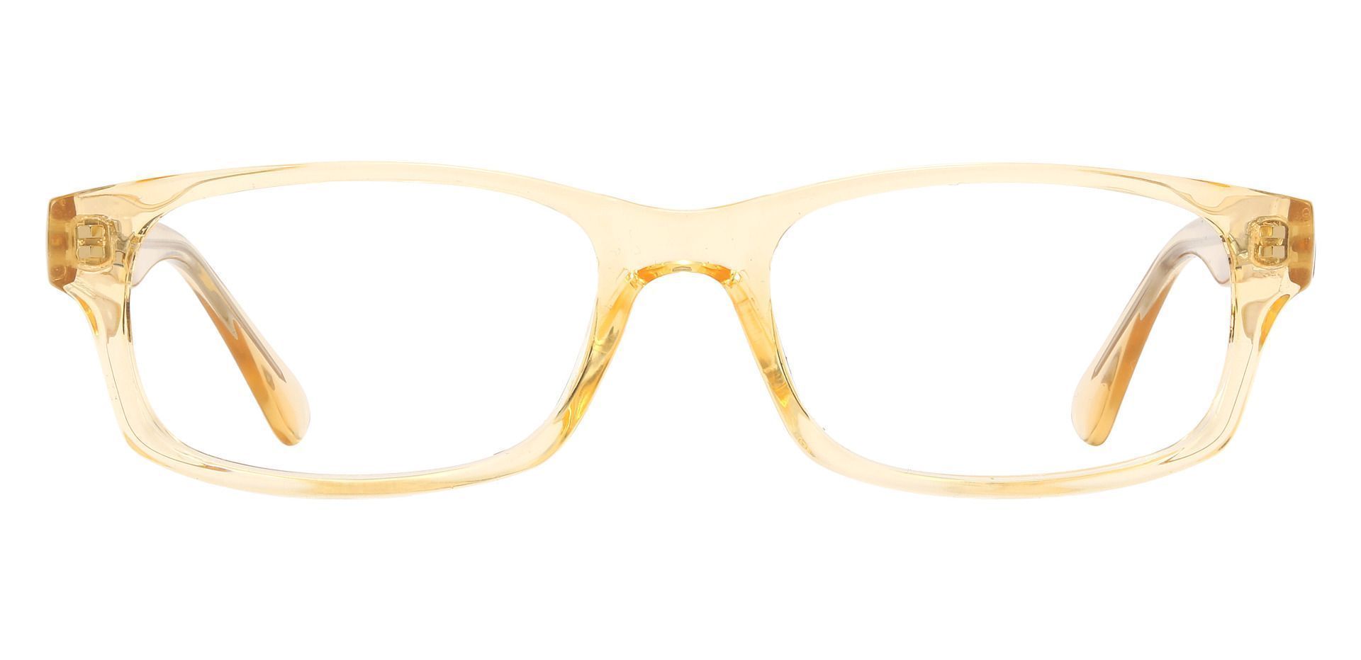 Yates Rectangle Prescription Glasses - Yellow