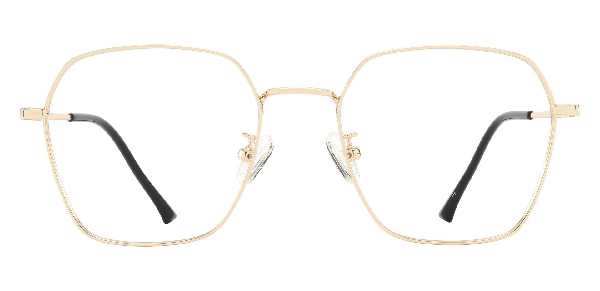 Calvin Geometric Lined Bifocal Glasses - Gold