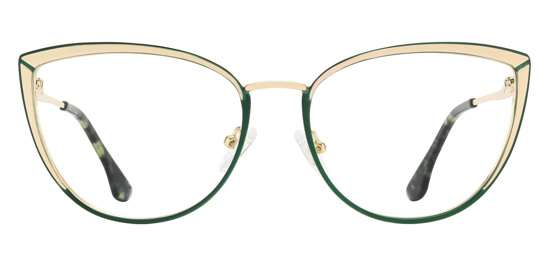 Alyssa Cat Eye Non-Rx Glasses - Green