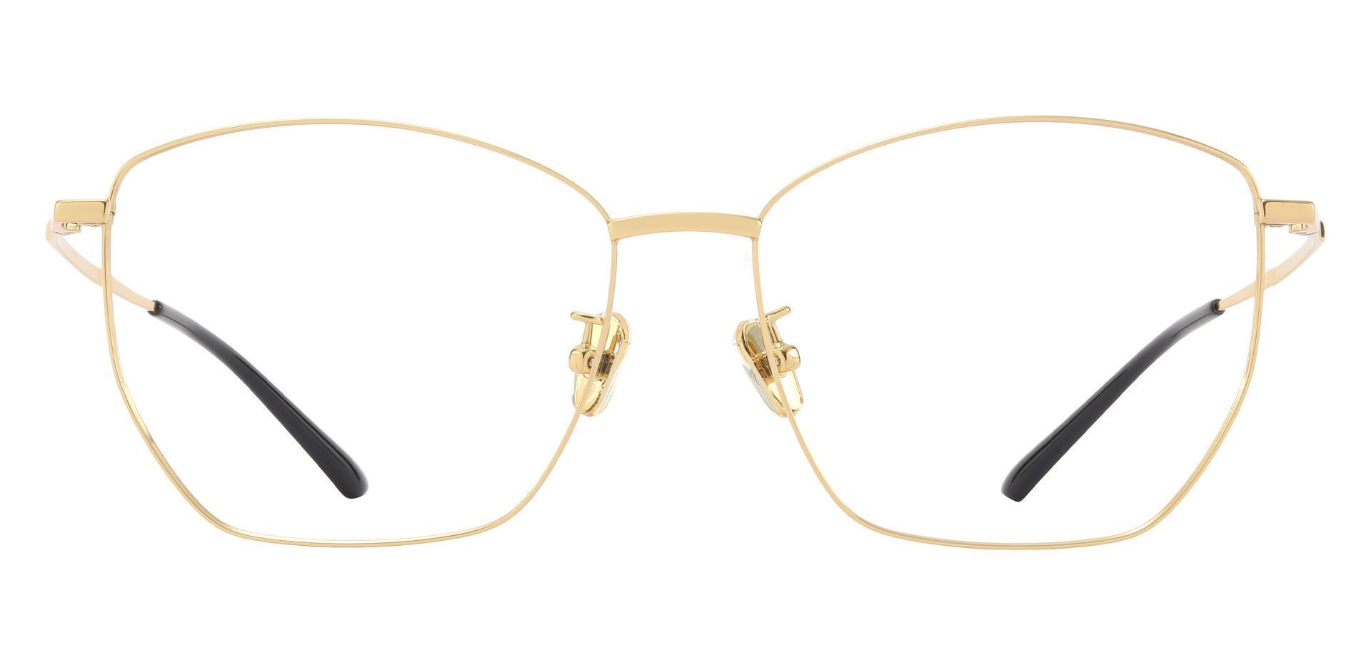 Boswell Geometric Non-Rx Glasses - Gold