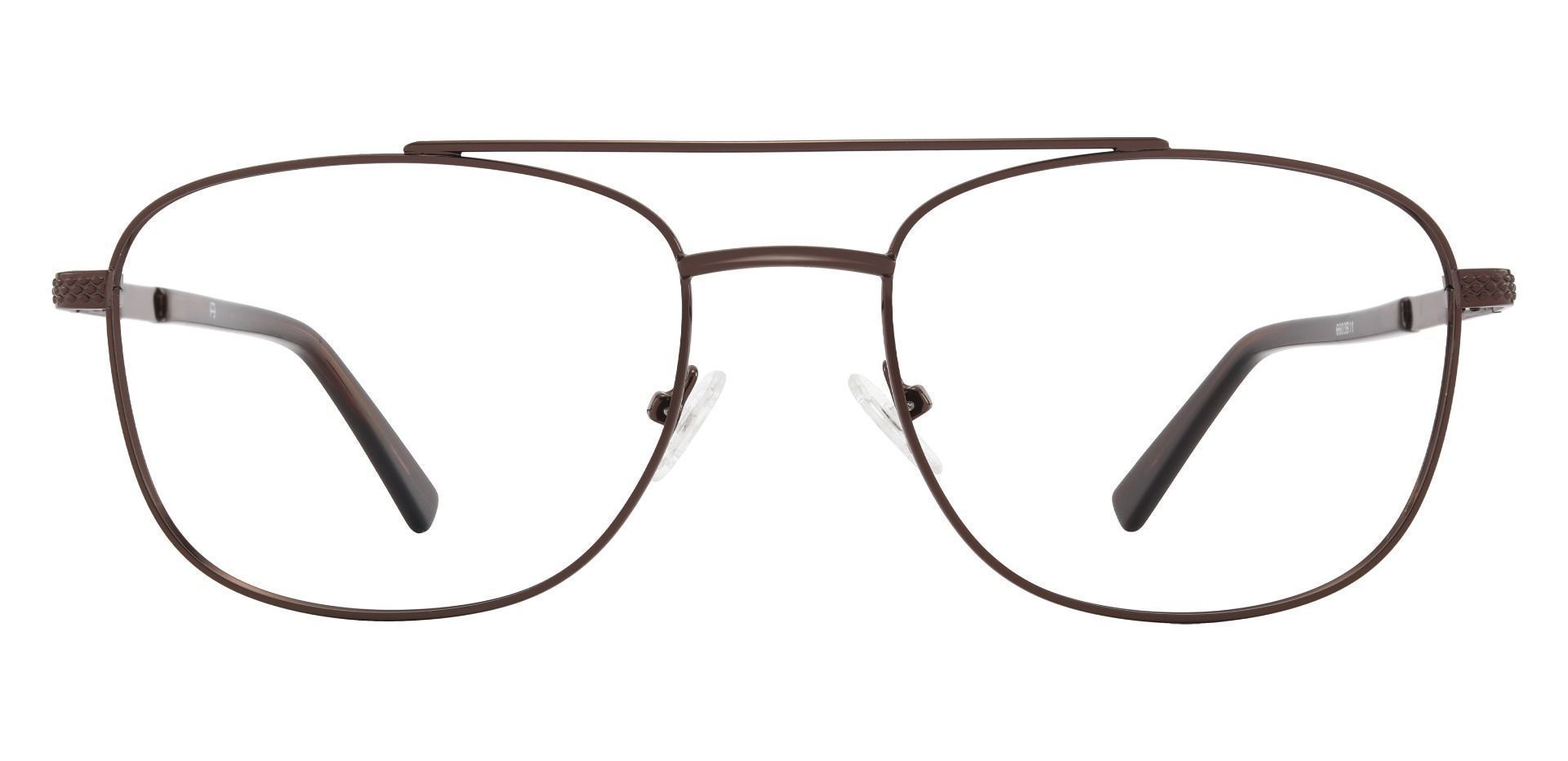 Erick Aviator Lined Bifocal Glasses - Brown