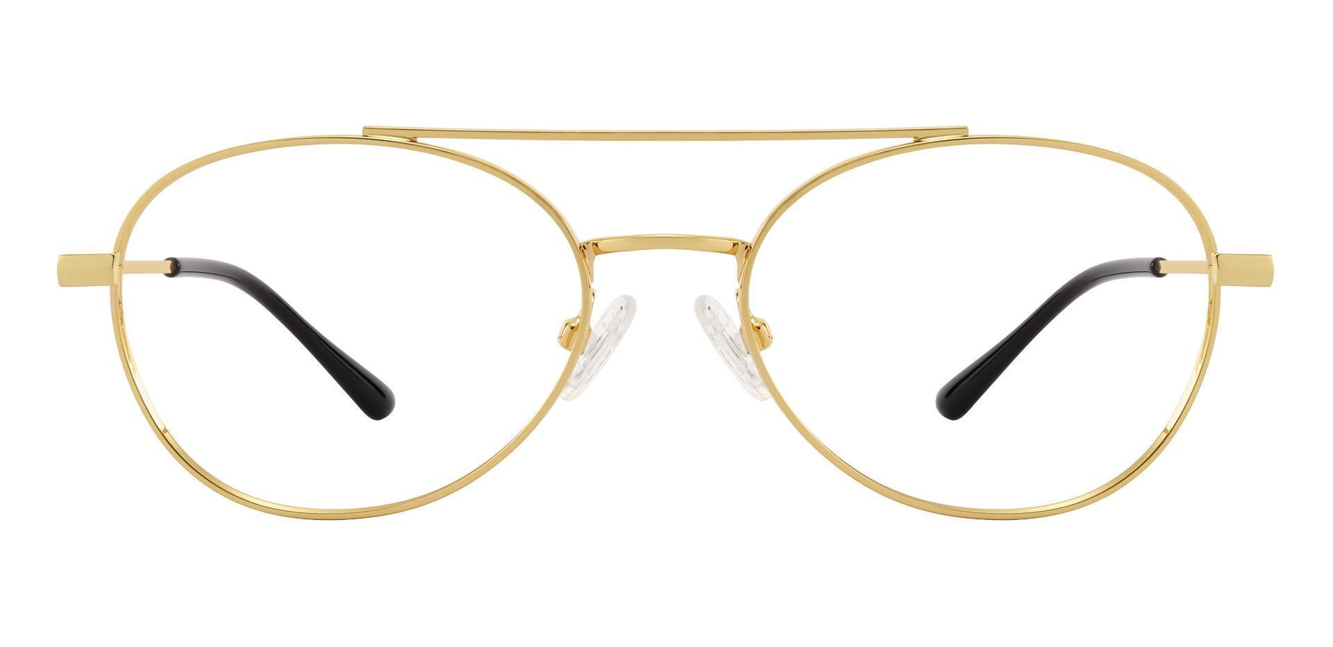 Hinton Aviator Eyeglasses Frame - Gold