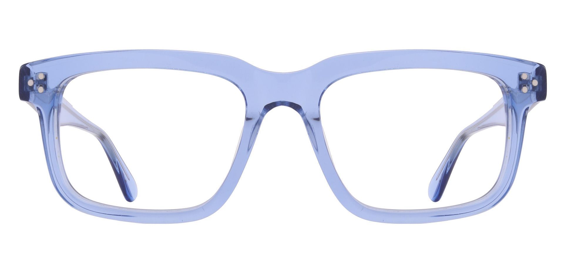Geary Rectangle Progressive Glasses - Blue