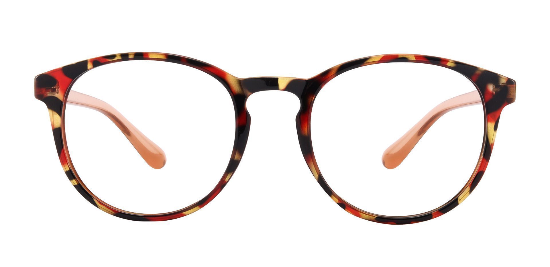 Clarita Oval Non-Rx Glasses - Red