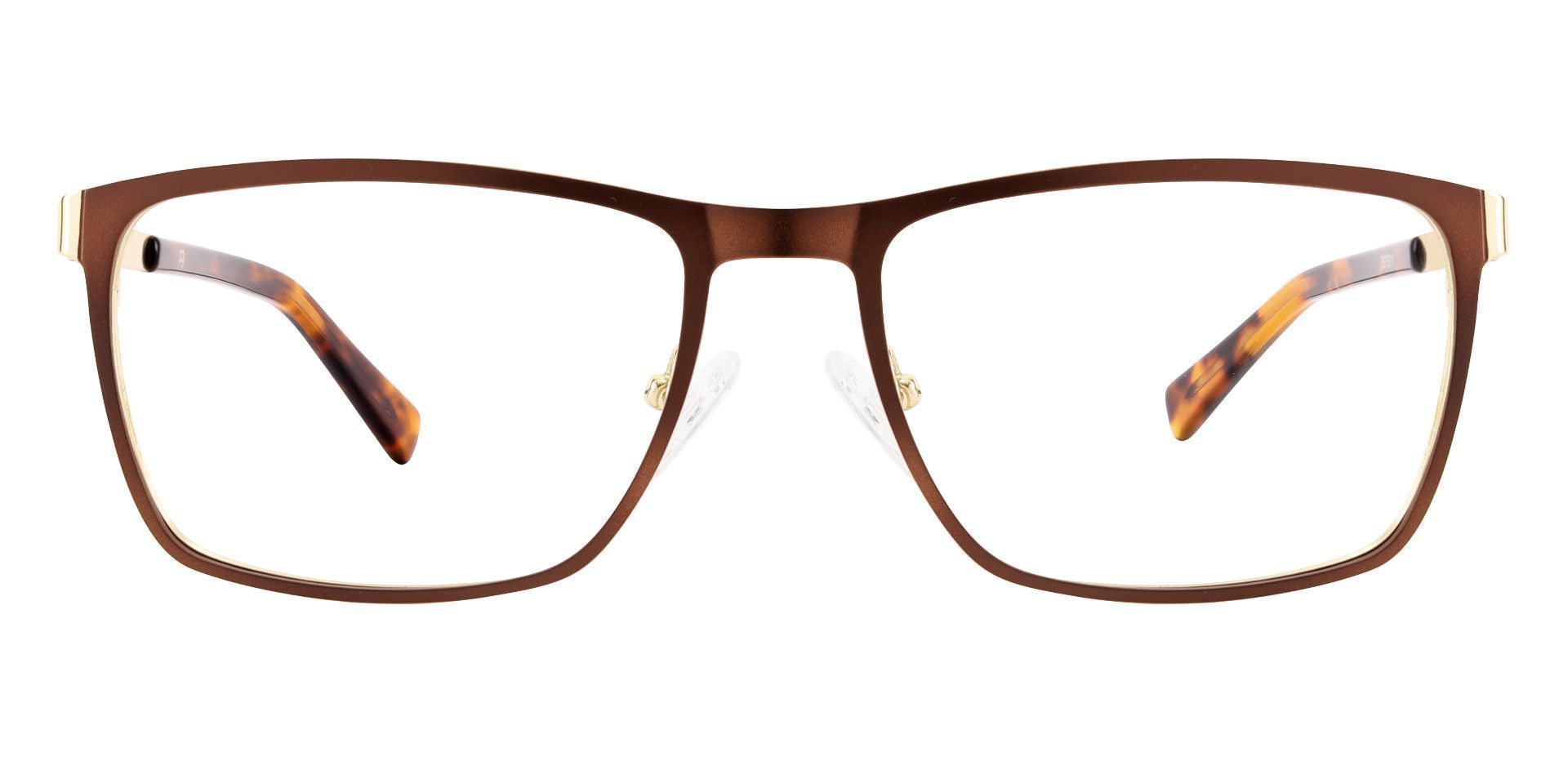 Brashear Rectangle Prescription Glasses - Brown