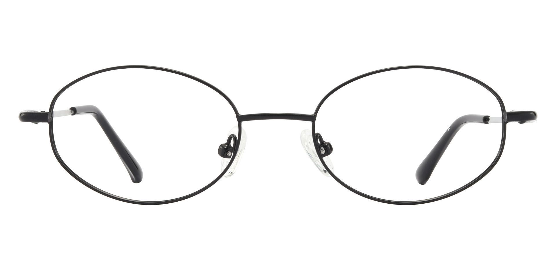 Aline Oval Eyeglasses Frame - Black