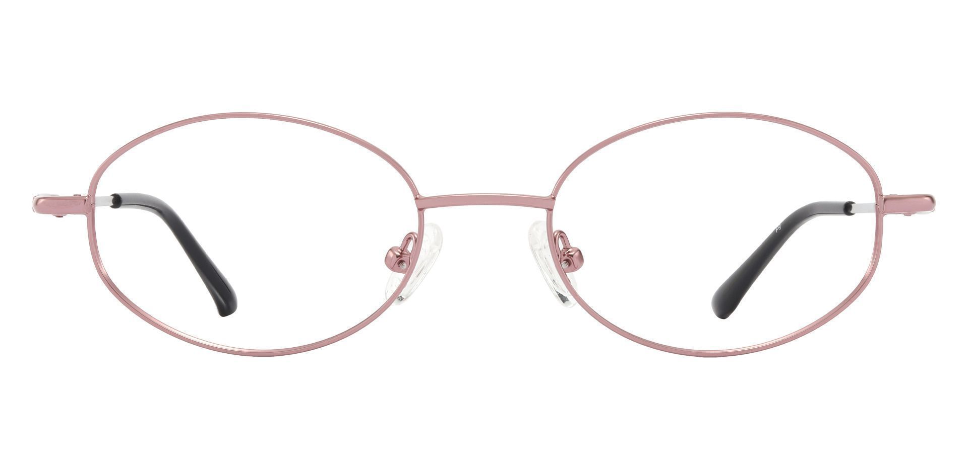 Aline Oval Prescription Glasses - Rose Gold