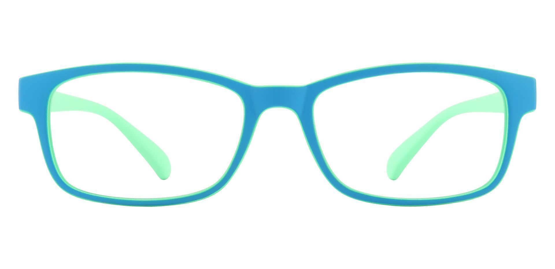 Cottage Rectangle Eyeglasses Frame - Blue