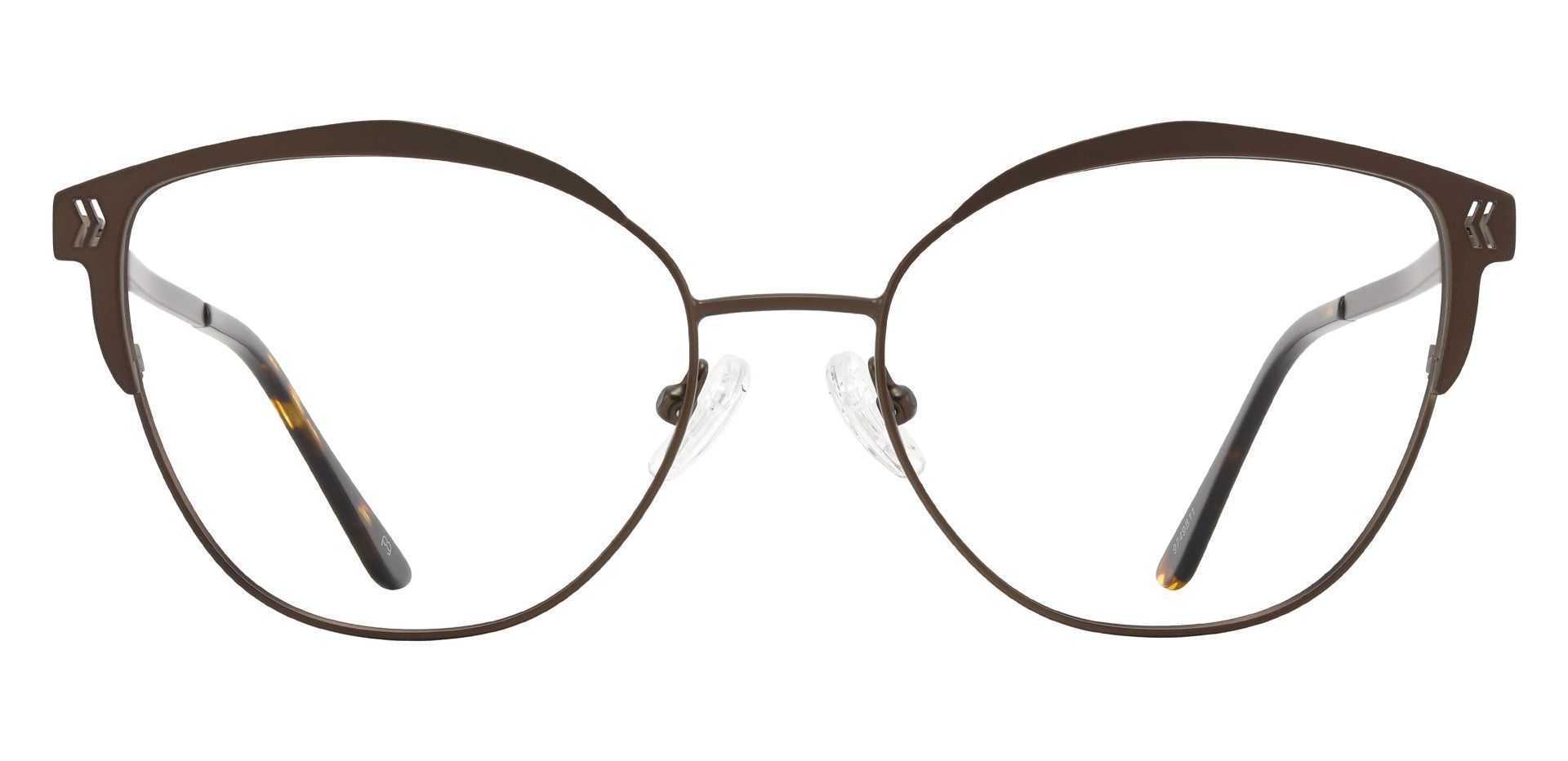 Hampton Geometric Prescription Glasses - Brown