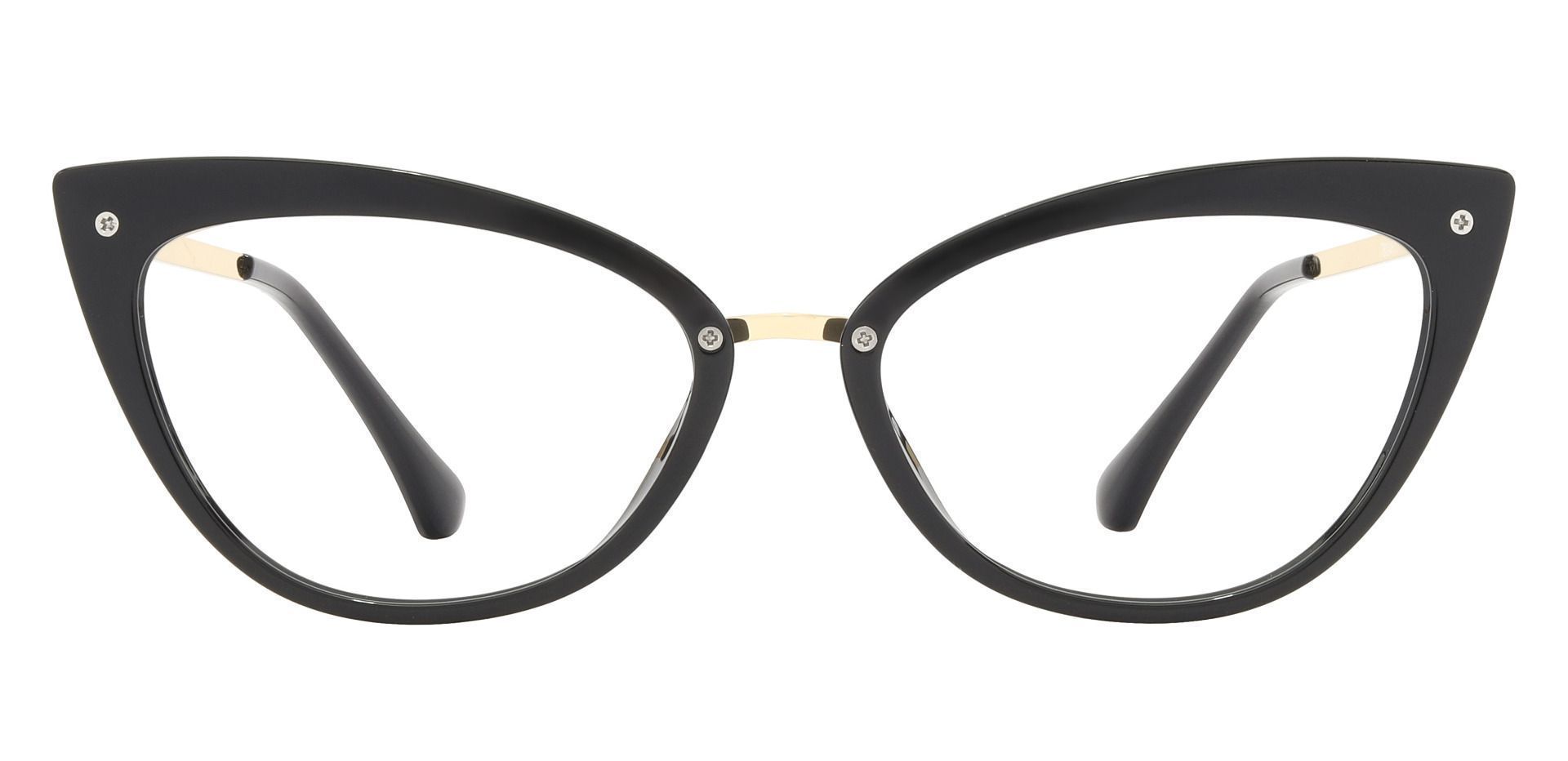 Glenda Cat Eye Prescription Glasses - Black