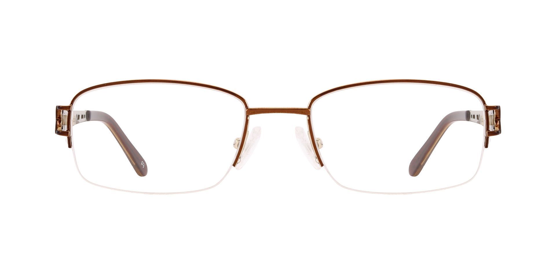 Saluda Rectangle Prescription Glasses - Brown