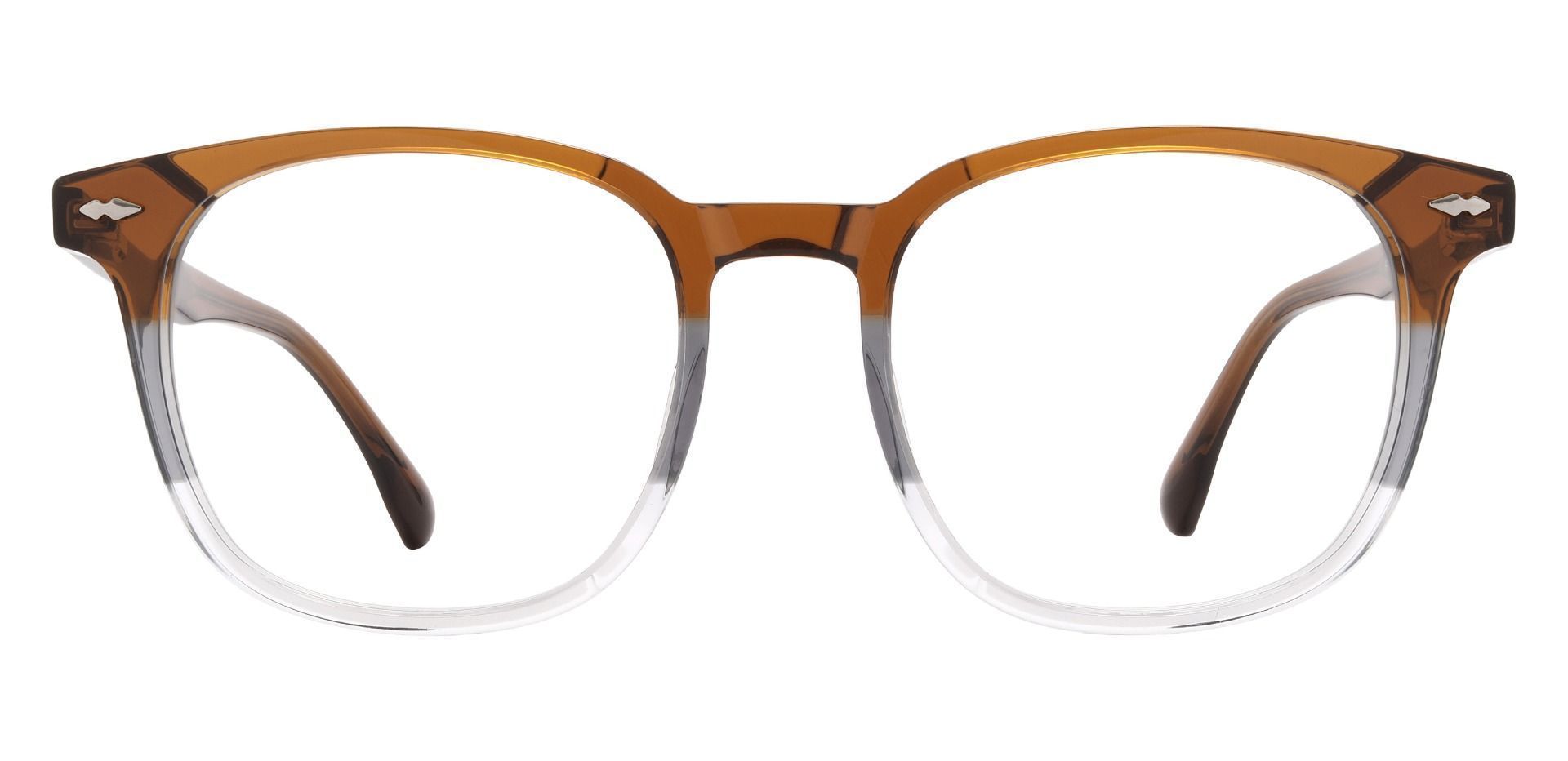 Maury Square Prescription Glasses - Brown