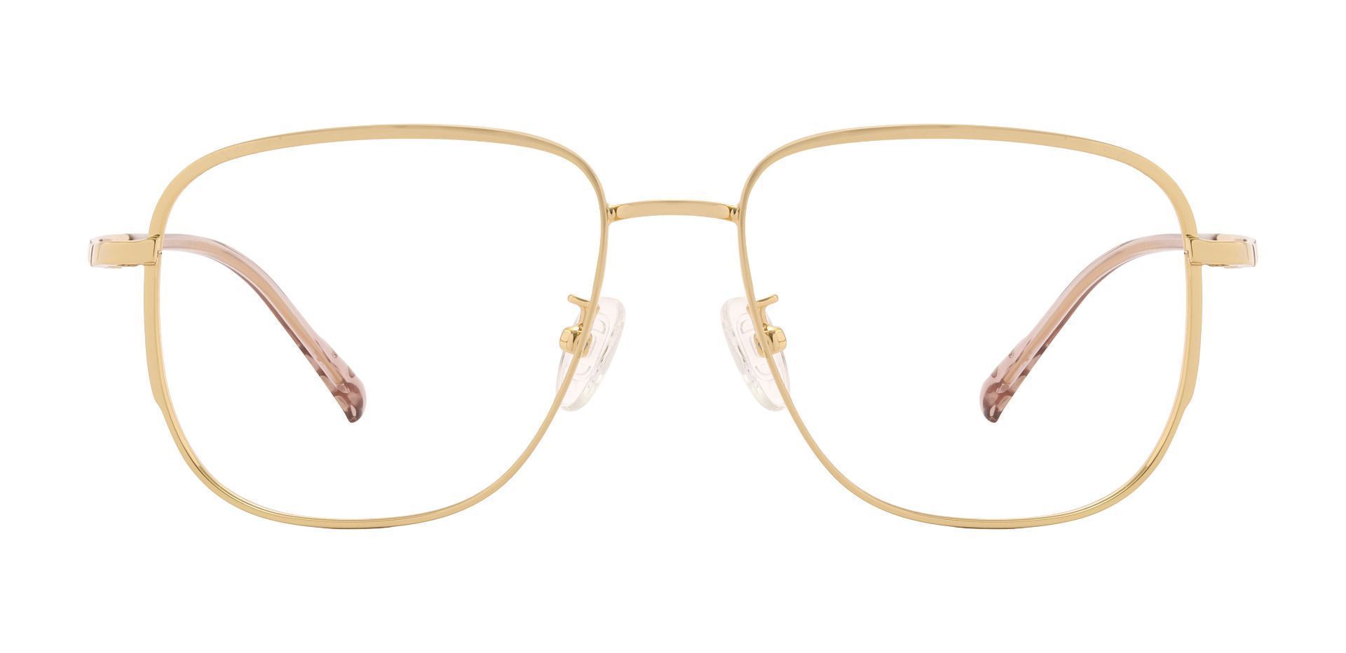 Tucson Square Prescription Glasses - Gold
