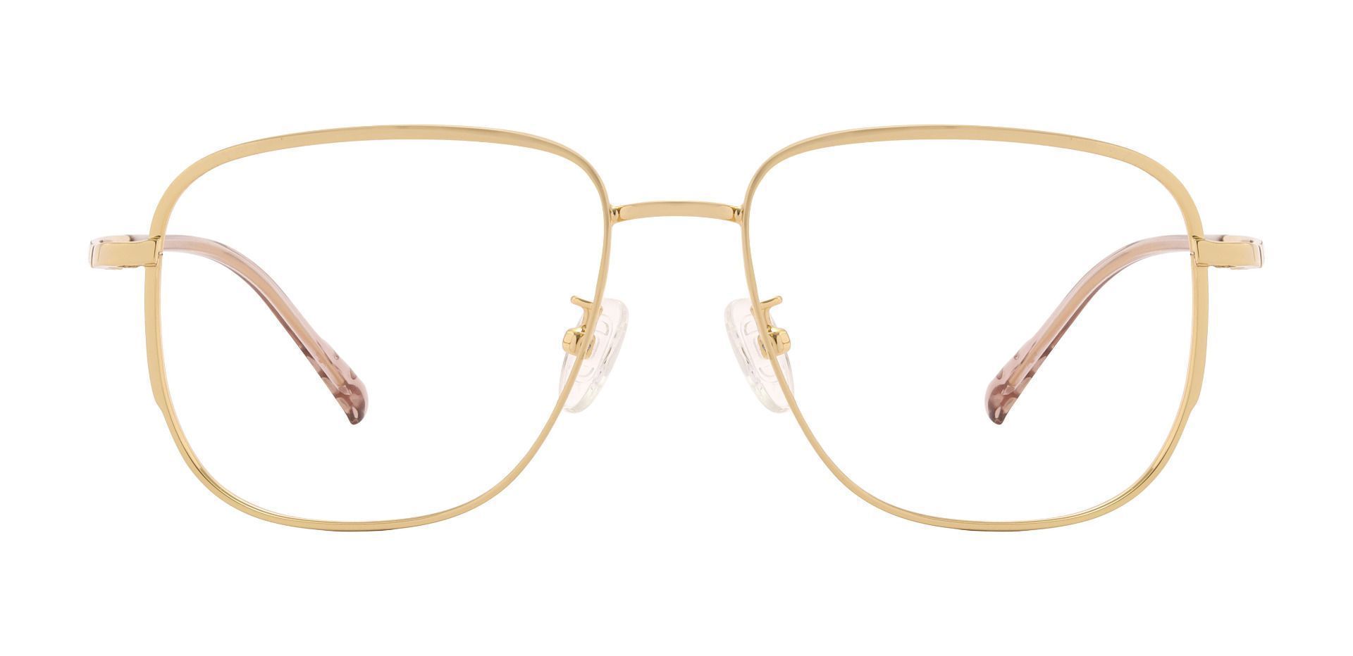 Tucson Square Prescription Glasses - Gold | Men's Eyeglasses | Payne ...