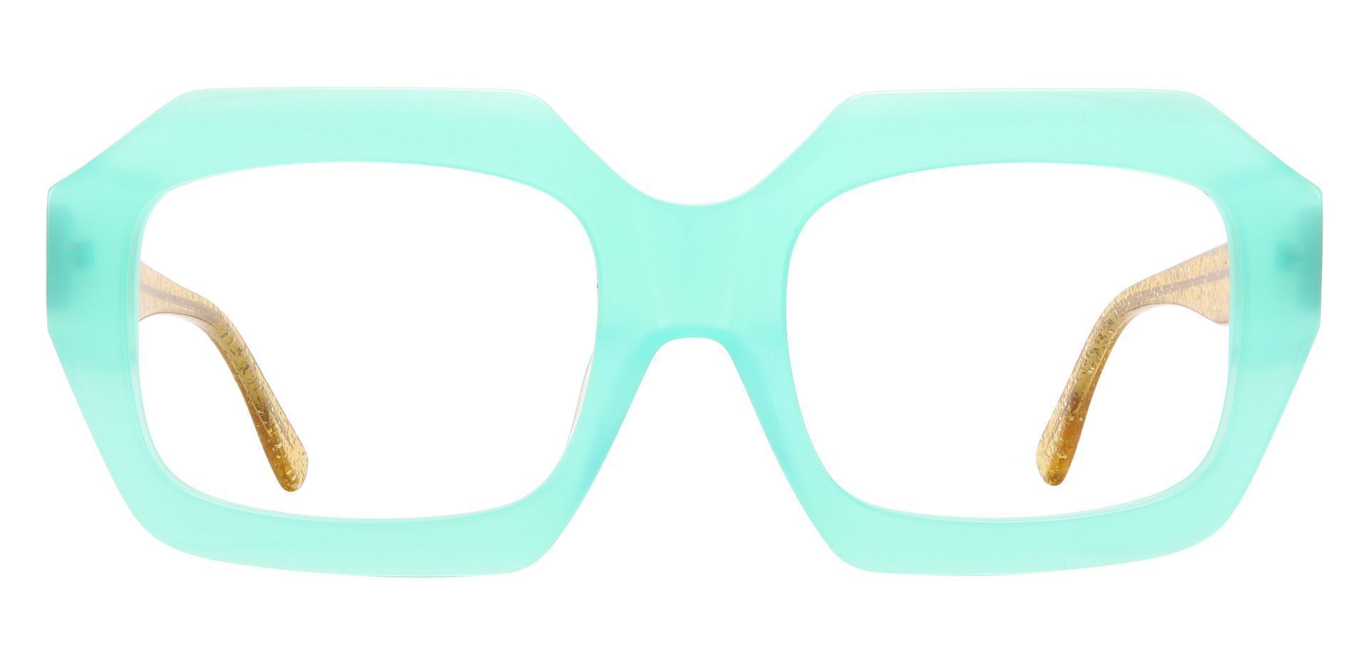 San Juan Geometric Prescription Glasses - Green