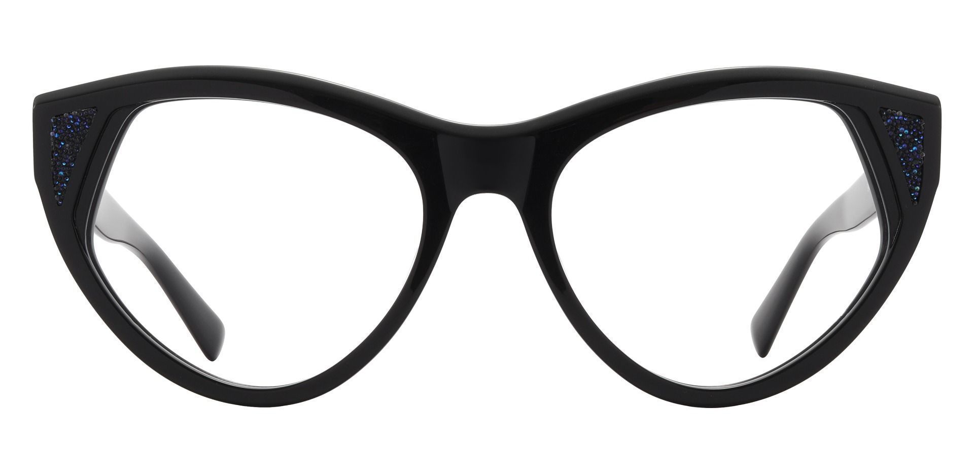 Sexton Cat Eye Prescription Glasses - Black