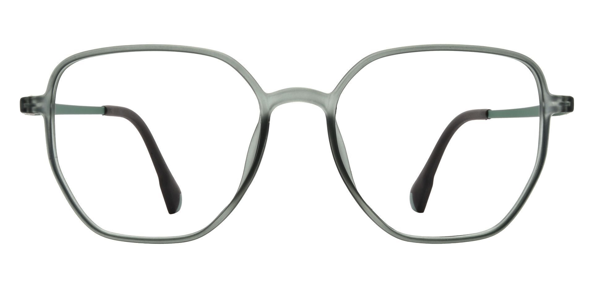 Helios Geometric Prescription Glasses - Green