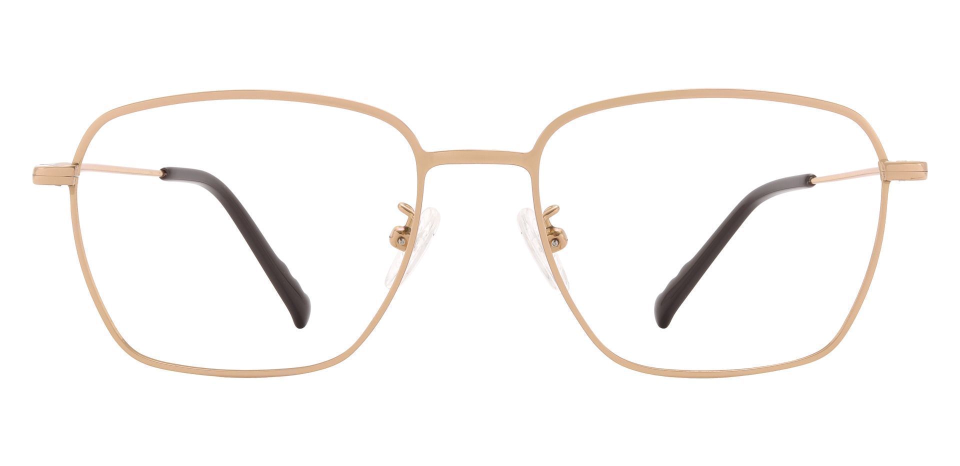 Emilio Geometric Prescription Glasses - Gold