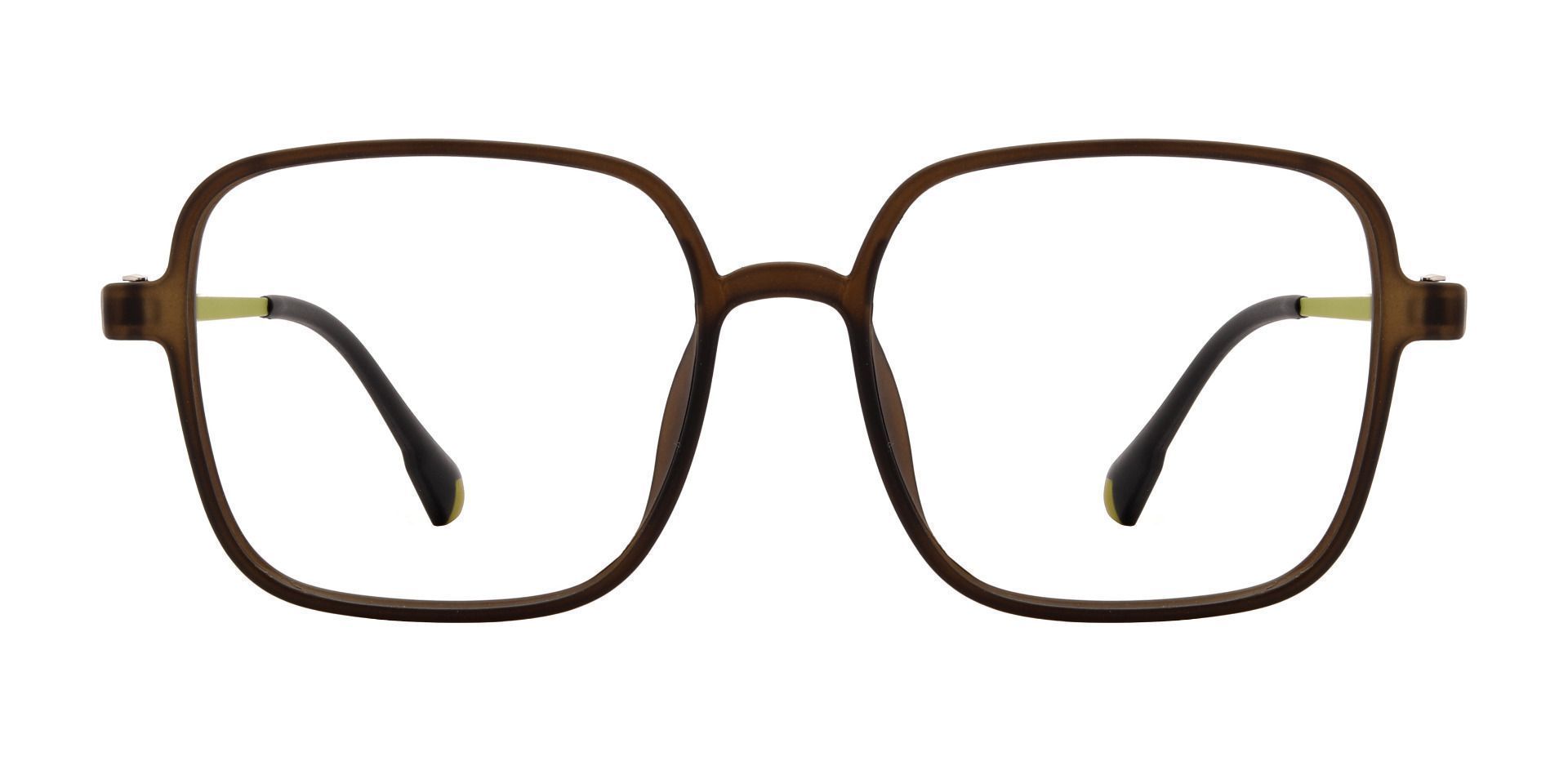 Medina Square Prescription Glasses - Brown