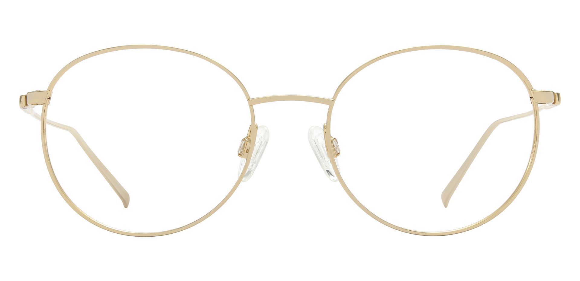Columbus Round Prescription Glasses Silver Women's Eyeglasses