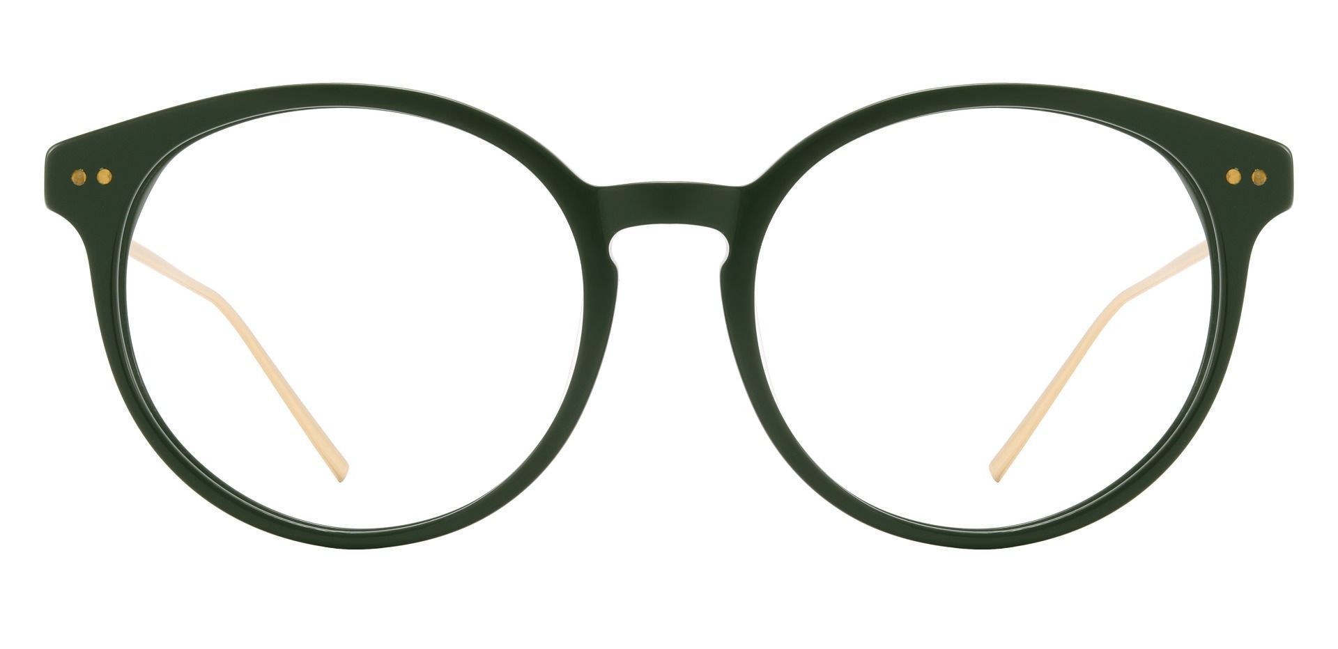 Beltran Round Prescription Glasses - Green