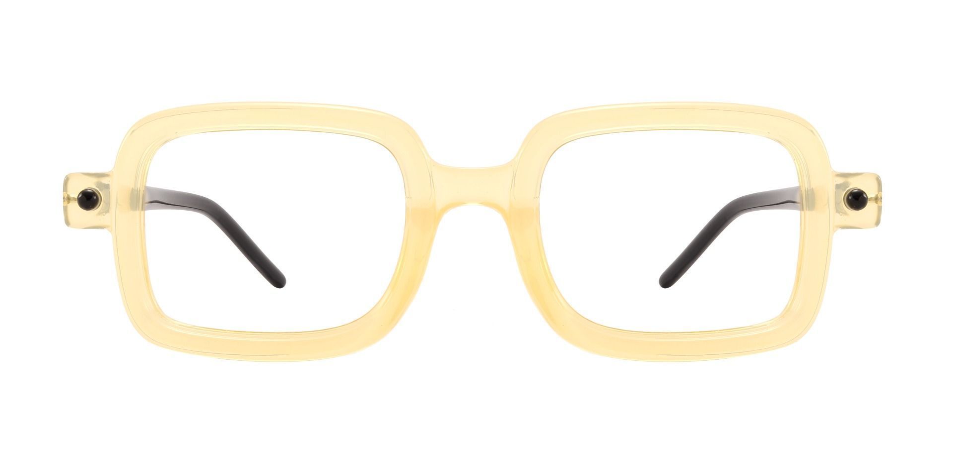 Margate Square Prescription Glasses - Yellow