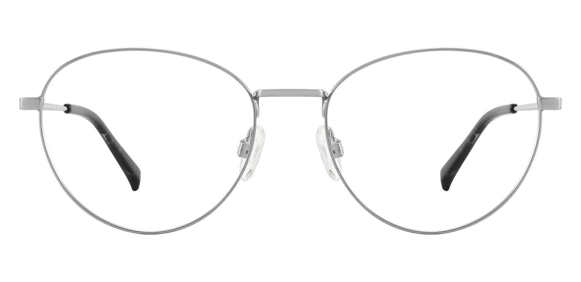 Elmira Oval Prescription Glasses - Silver