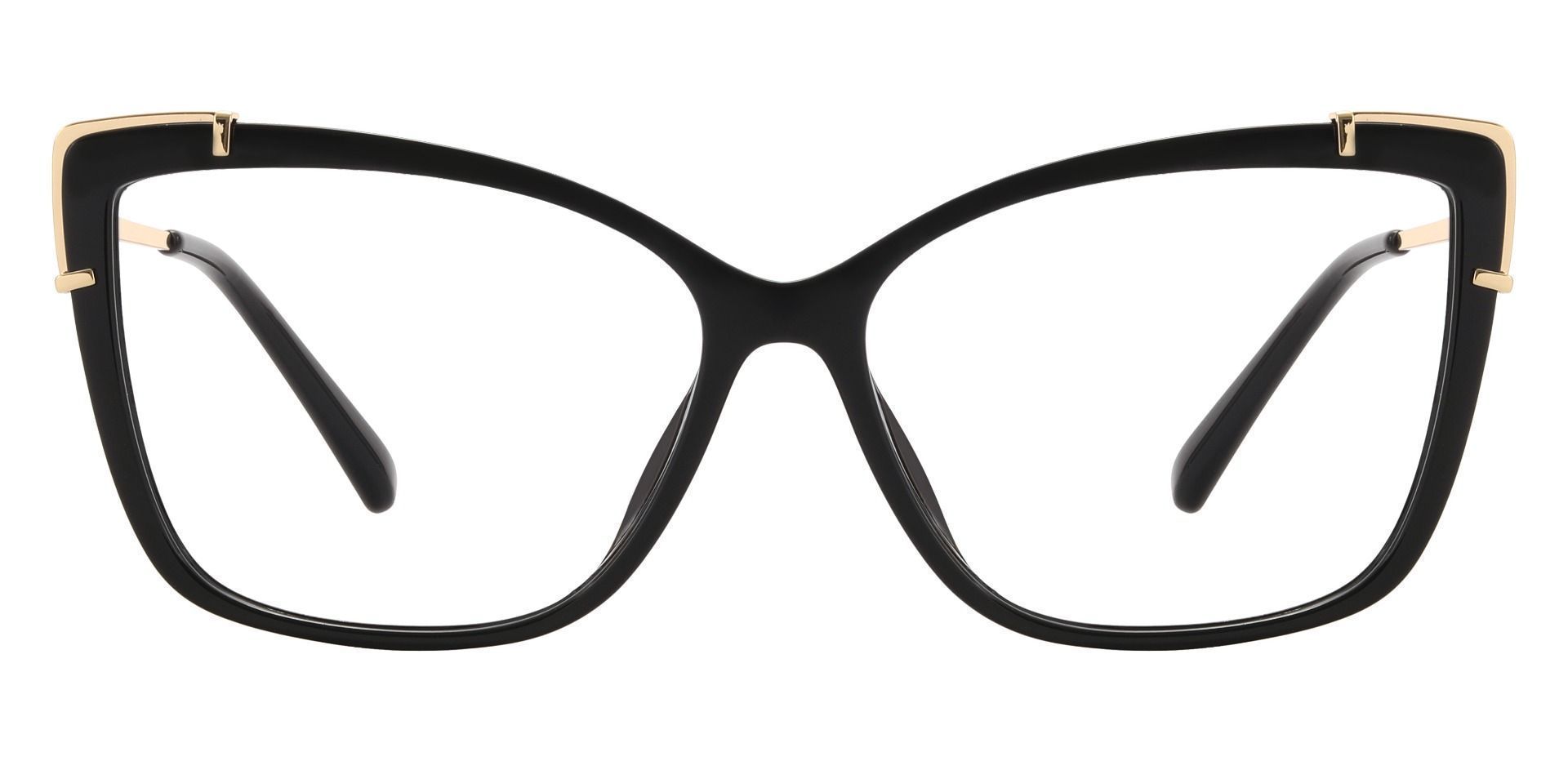 Hestia Cat Eye Prescription Glasses - Black