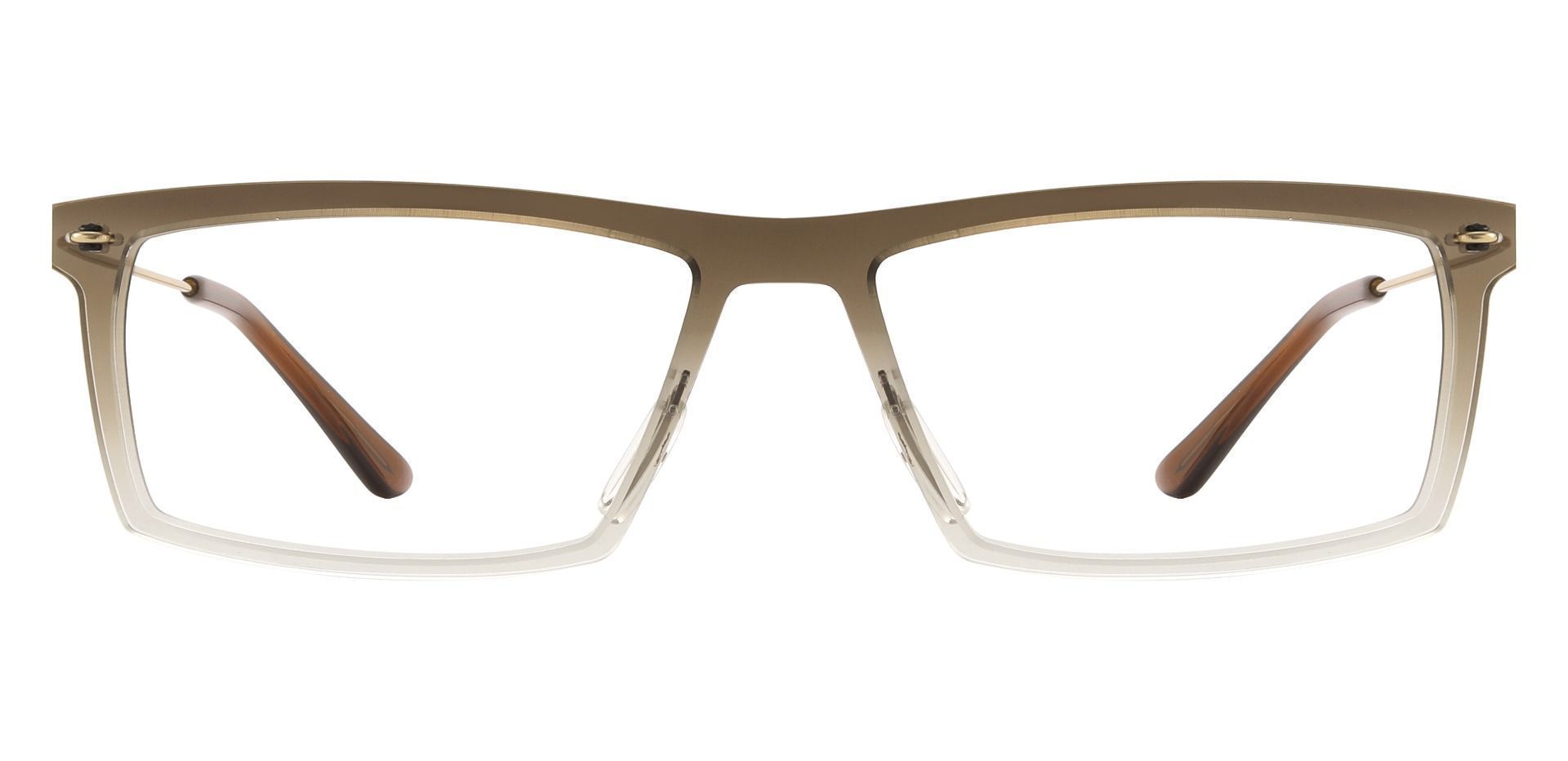 Butler Rectangle Prescription Glasses Brown Mens Eyeglasses