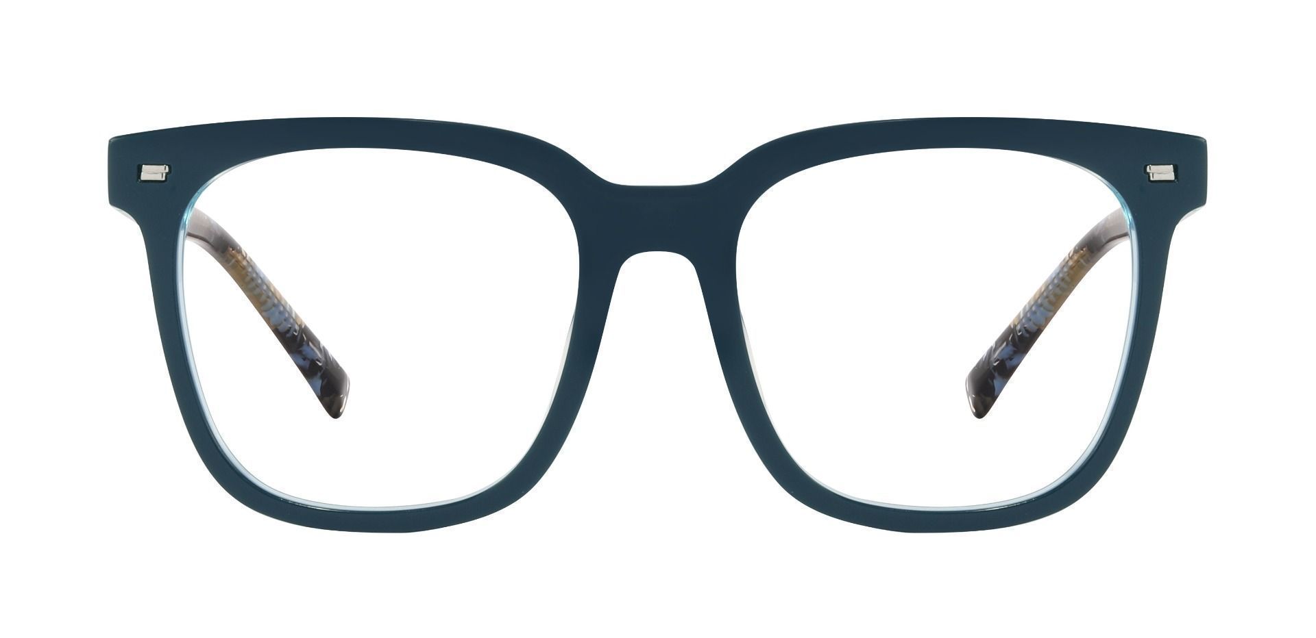 Horton Oversized Square Prescription Glasses - Blue