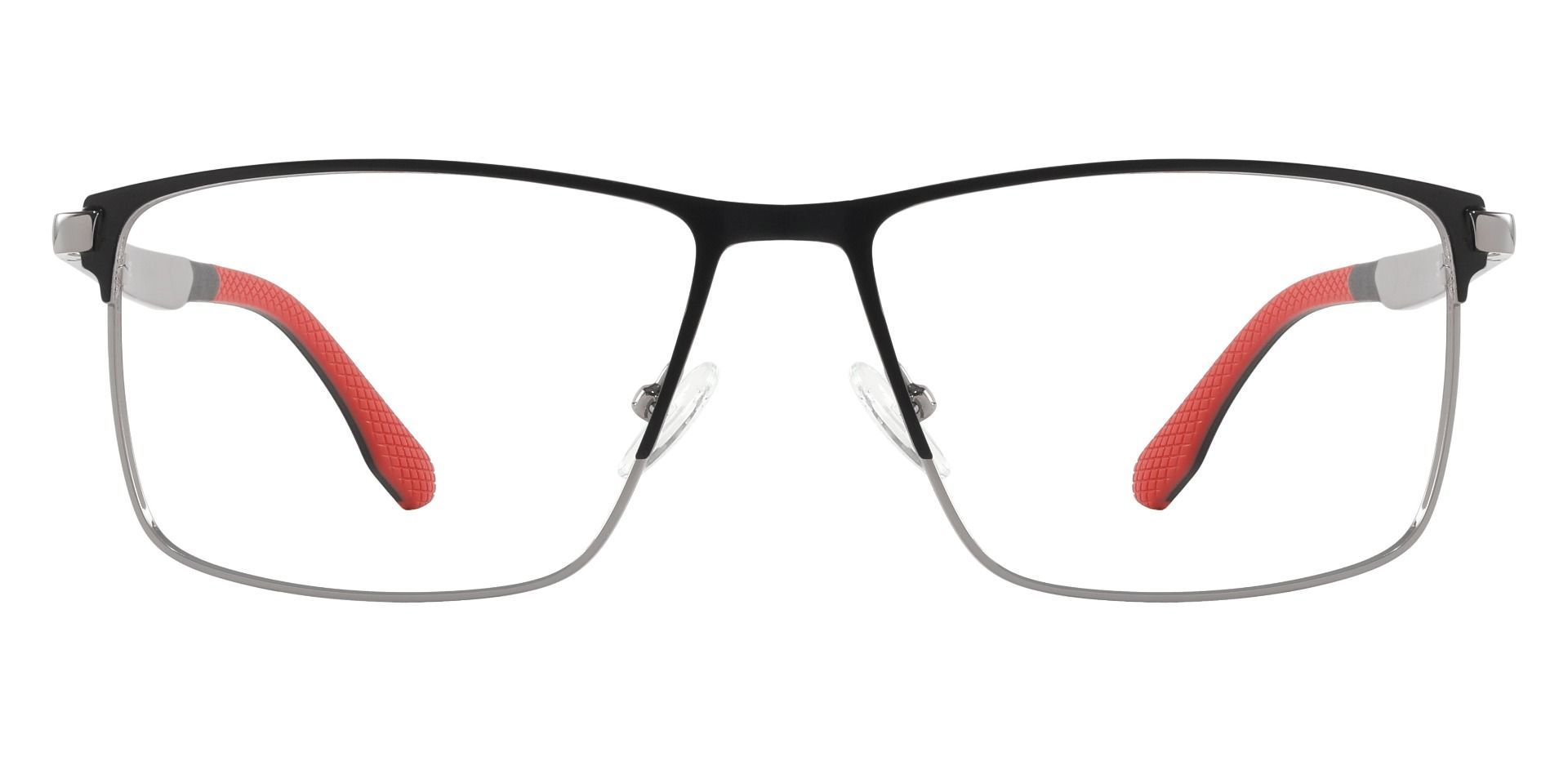 Louisville: Men's Rectangle Eyeglasses in Black