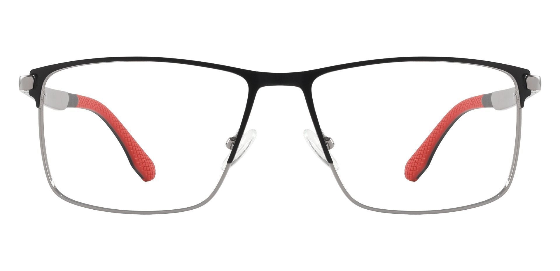 Louisville: Men's Rectangle Eyeglasses in Black